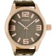 OOZOO Timepieces 51mm Rosegold Brown Leather Strap C1108